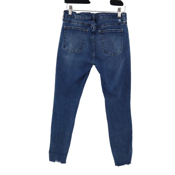 Pistola Distressed Skinny Jeans Womens 27 Blue Y2K Casual Edgy Grunge Rock Alt - Picture 3 of 7